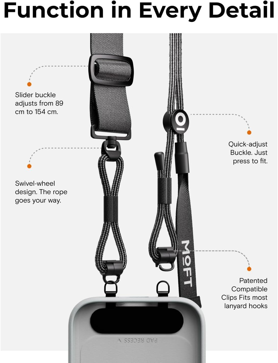 imageMOFT Adjustable Phone Lanyard upgraded versionJet Black