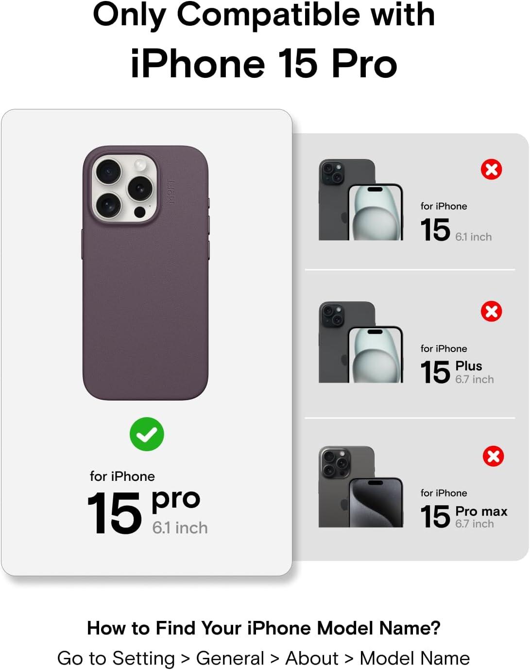 imageMOFT Designed for iPhone 14 Pro Max Case MOVAS Vegan Leather Soft ampamp Smooth ampamp AntiScratch Protective Phone Case Compatible with MagSafe Fine Fiber Lining Lifted Camera Ring Misty CoveBlackberry