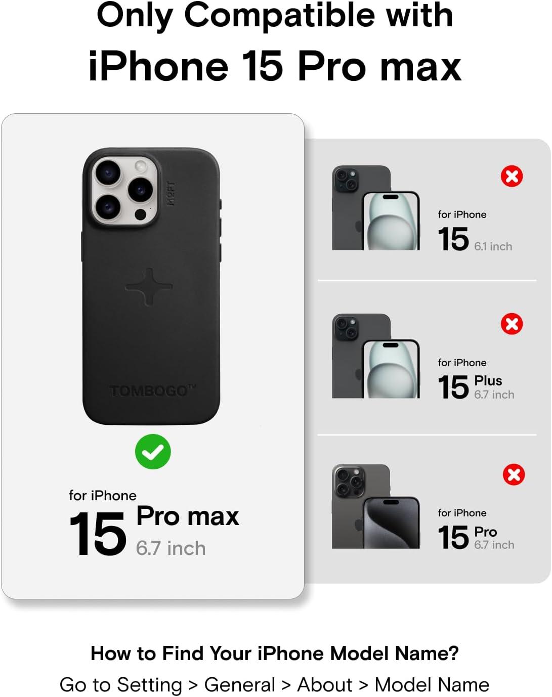 imageMOFT Designed for iPhone 14 Pro Max Case MOVAS Vegan Leather Soft ampamp Smooth ampamp AntiScratch Protective Phone Case Compatible with MagSafe Fine Fiber Lining Lifted Camera Ring Misty CoveJet Black X TOMBOGO