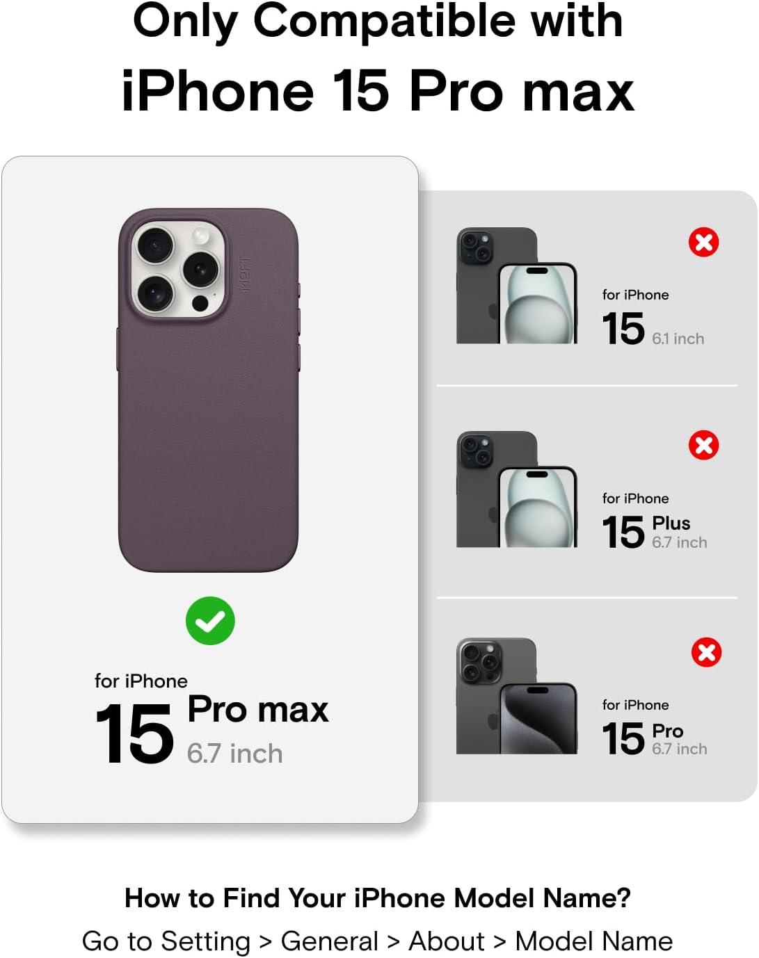 imageMOFT Designed for iPhone 14 Pro Max Case MOVAS Vegan Leather Soft ampamp Smooth ampamp AntiScratch Protective Phone Case Compatible with MagSafe Fine Fiber Lining Lifted Camera Ring Misty CoveBlackberry