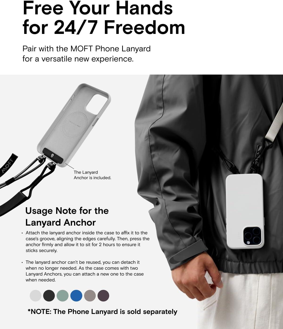 imageMOFT Designed for iPhone 14 Pro Max Case MOVAS Vegan Leather Soft ampamp Smooth ampamp AntiScratch Protective Phone Case Compatible with MagSafe Fine Fiber Lining Lifted Camera Ring Misty CoveMisty Cove