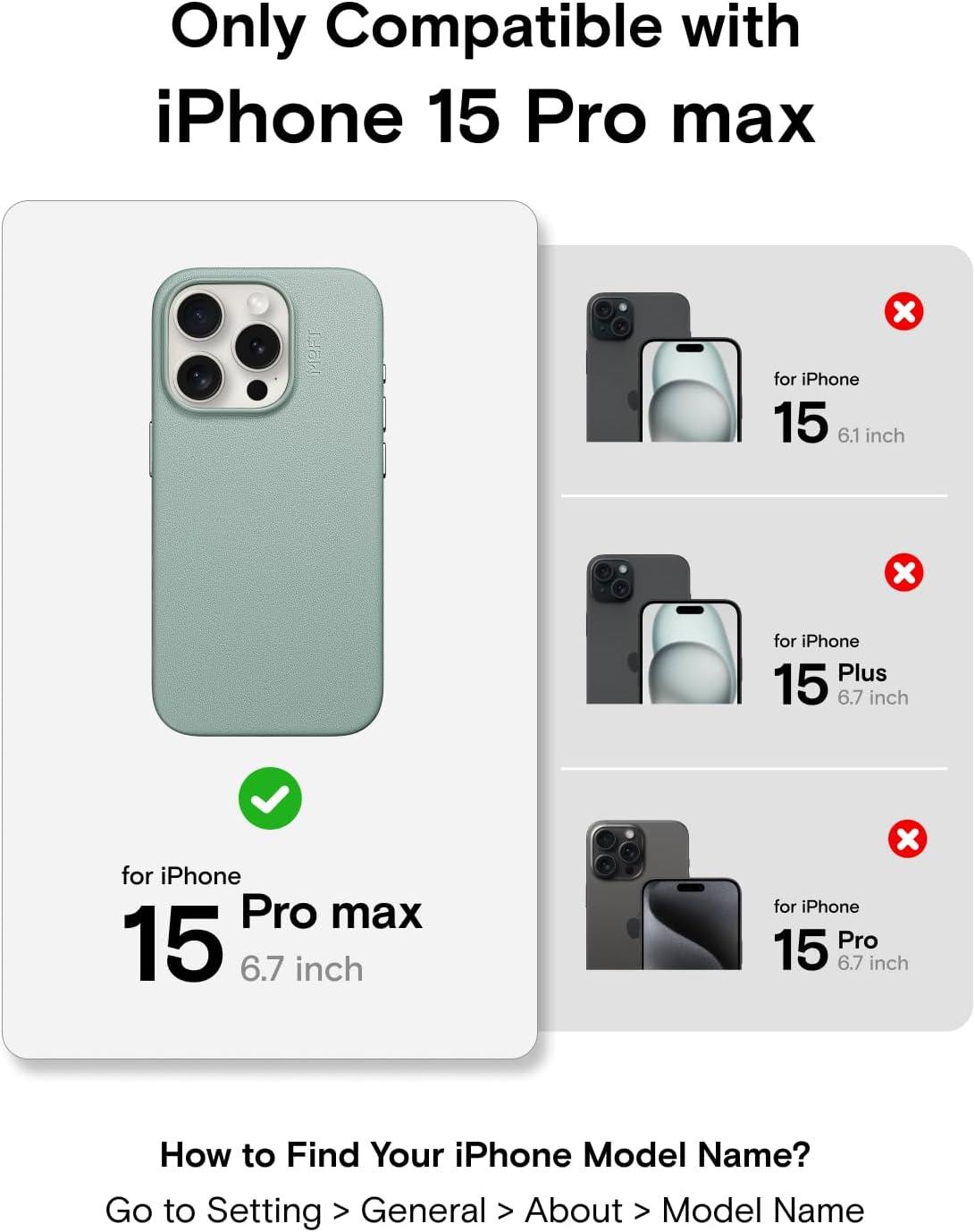 imageMOFT Designed for iPhone 14 Pro Max Case MOVAS Vegan Leather Soft ampamp Smooth ampamp AntiScratch Protective Phone Case Compatible with MagSafe Fine Fiber Lining Lifted Camera Ring Misty CoveSeafoam