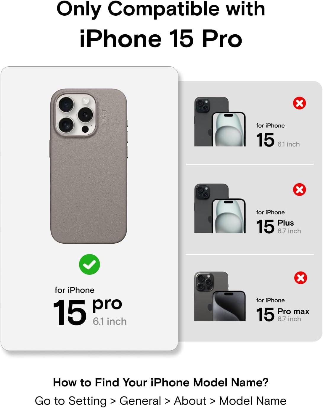 imageMOFT Designed for iPhone 14 Pro Max Case MOVAS Vegan Leather Soft ampamp Smooth ampamp AntiScratch Protective Phone Case Compatible with MagSafe Fine Fiber Lining Lifted Camera Ring Misty CoveTaupe