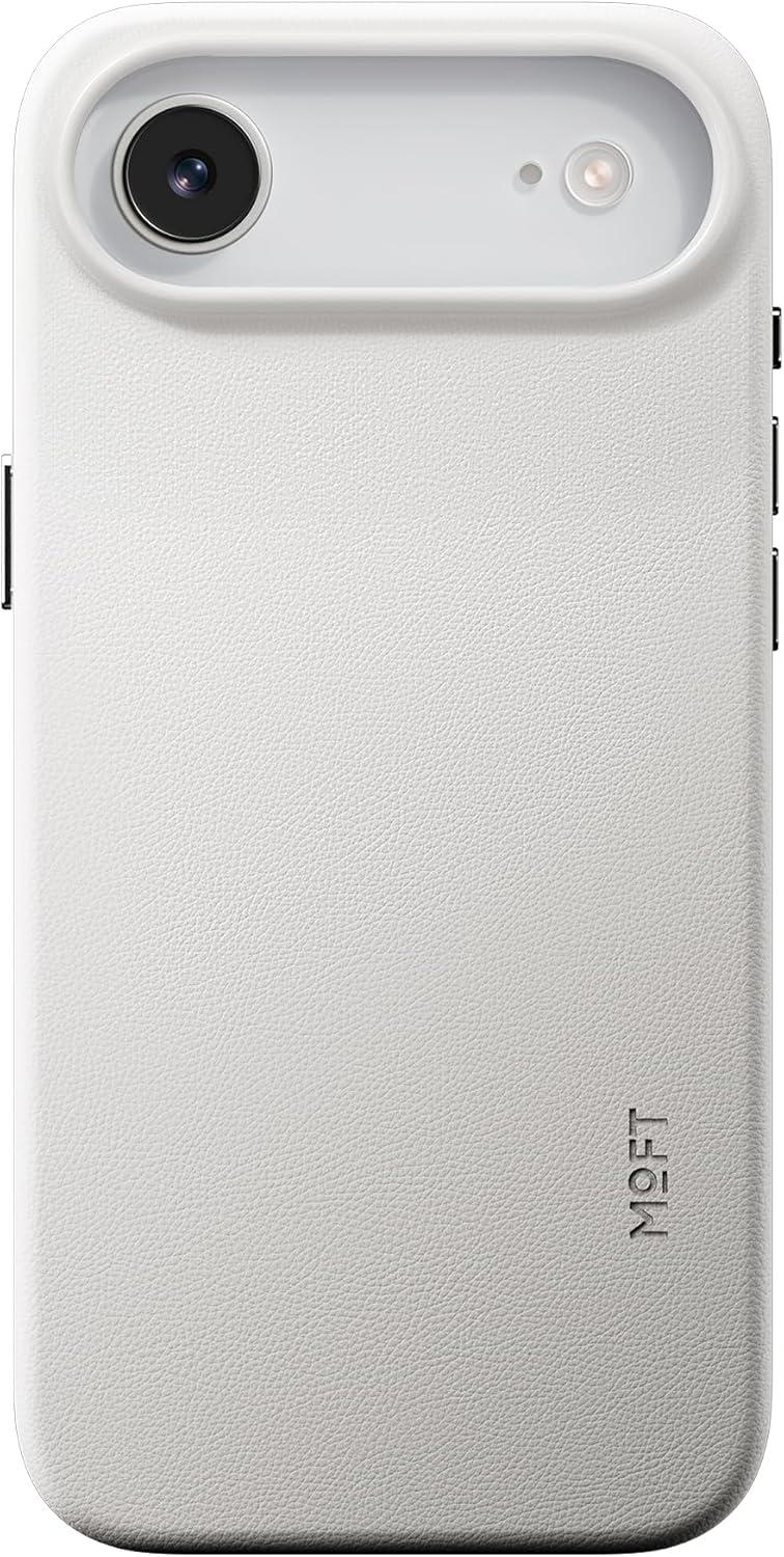 imageMOFT MOVAS Snap Case for iPhone 17 Pro Max MagSafe Compatible SoftTouch Vegan Leather Classic Minimalist Design Lightweight StainResistant ampamp Camera ProtectionMisty Cove