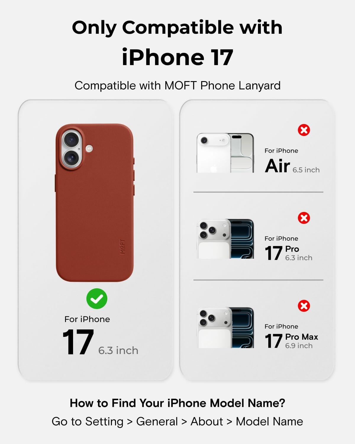 imageMOFT MOVAS Snap Case for iPhone 17 Pro Max MagSafe Compatible SoftTouch Vegan Leather Classic Minimalist Design Lightweight StainResistant ampamp Camera ProtectionClay