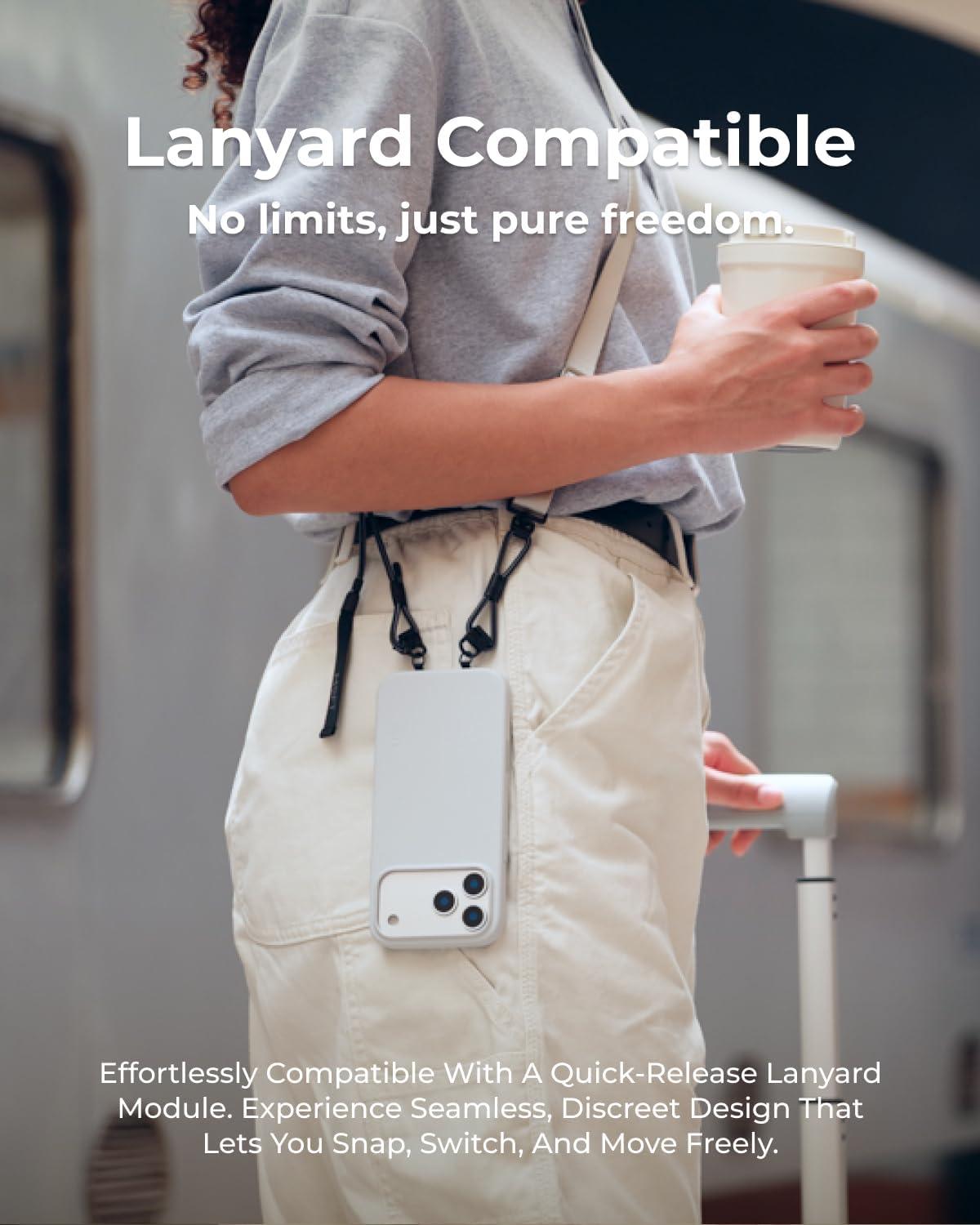 imageMOFT MOVAS Snap Case for iPhone 17 Pro Max MagSafe Compatible SoftTouch Vegan Leather Classic Minimalist Design Lightweight StainResistant ampamp Camera ProtectionClay