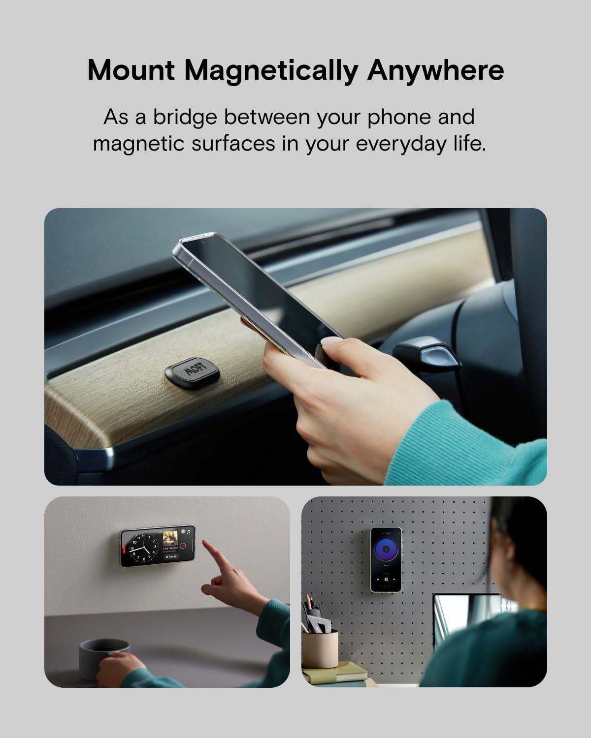 imageMOFT Phone Stand Adhesive Card Holder Fits 23 Cards Slim ampamp Portable Leather Phone Wallet 2 Viewing Angles RFID Blocking Compatible with iPhone Galaxy and Most Smartphones Classic NudeClassic Nude