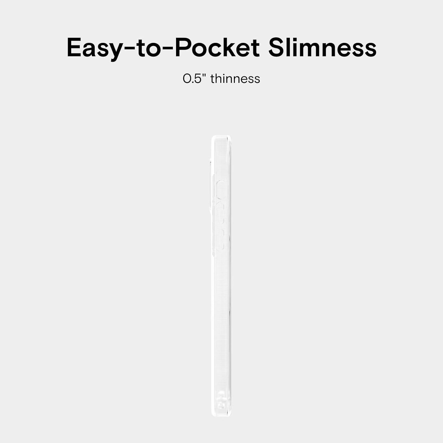 imageMOFT Strong Magnetic Phone Case Magsafe Enhanced Drop Proof SelfHealing Scratch Protection for iPhone 14Clear