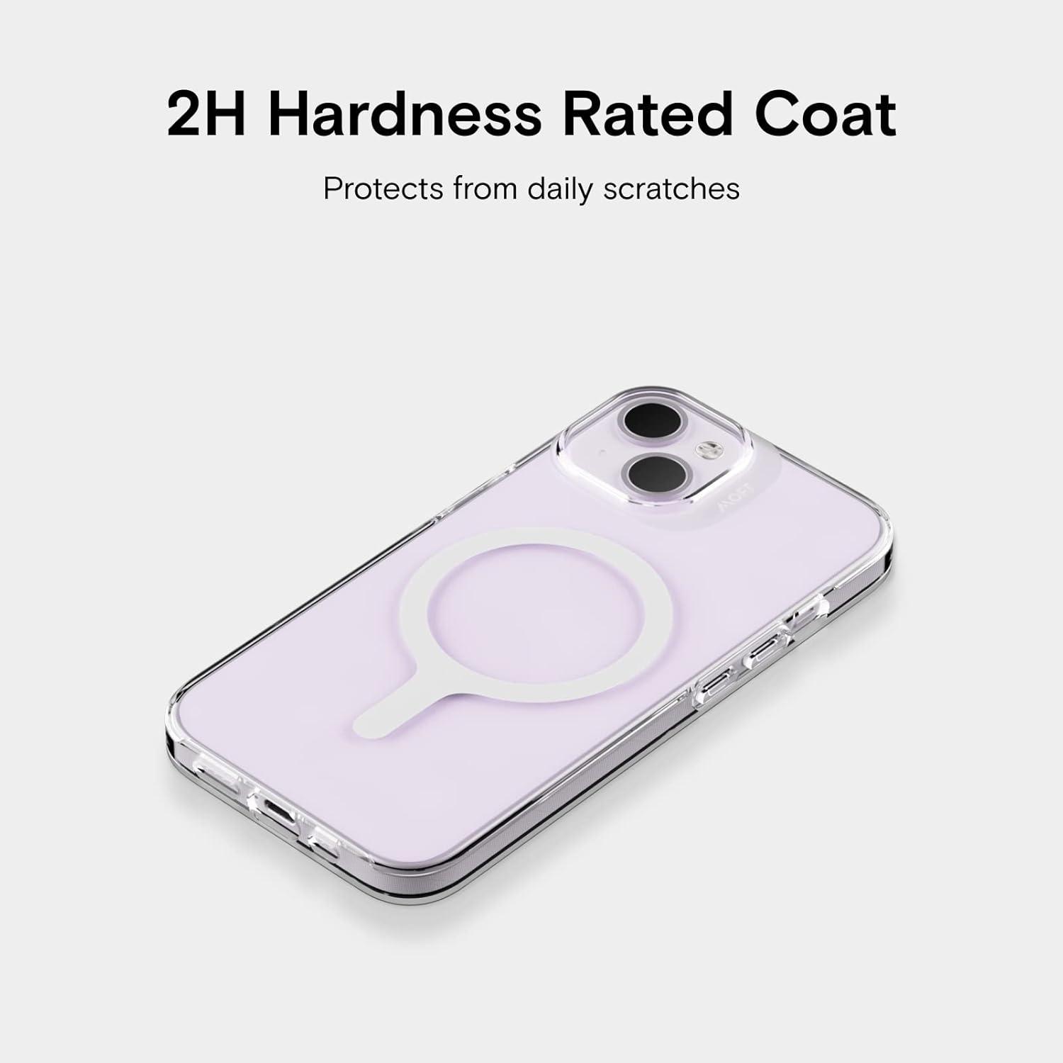 imageMOFT Strong Magnetic Phone Case Magsafe Enhanced Drop Proof SelfHealing Scratch Protection for iPhone 14Clear