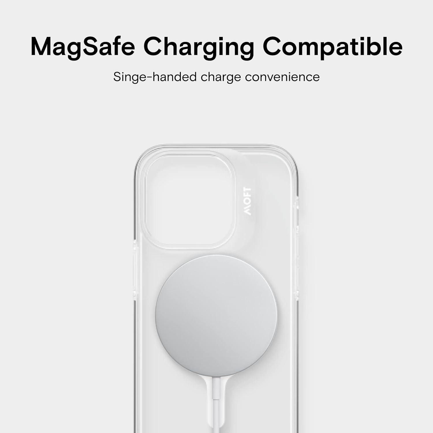 imageMOFT Strong Magnetic Phone Case Magsafe Enhanced Drop Proof SelfHealing Scratch Protection for iPhone 14Clear