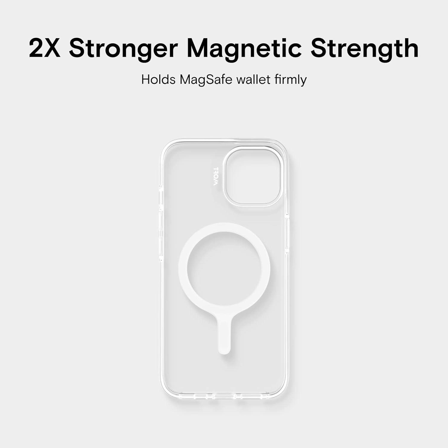 imageMOFT Strong Magnetic Phone Case Magsafe Enhanced Drop Proof SelfHealing Scratch Protection for iPhone 14Clear