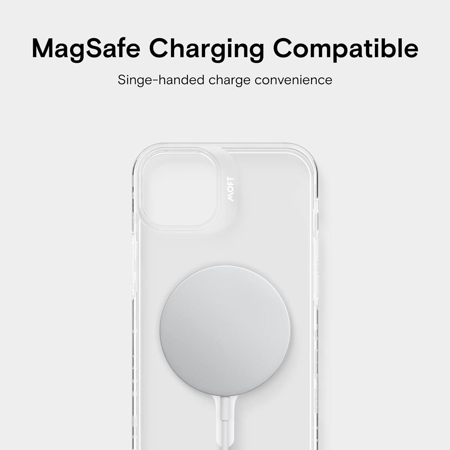 imageMOFT Strong Magnetic Phone Case Magsafe Enhanced Drop Proof SelfHealing Scratch Protection for iPhone 14Clear