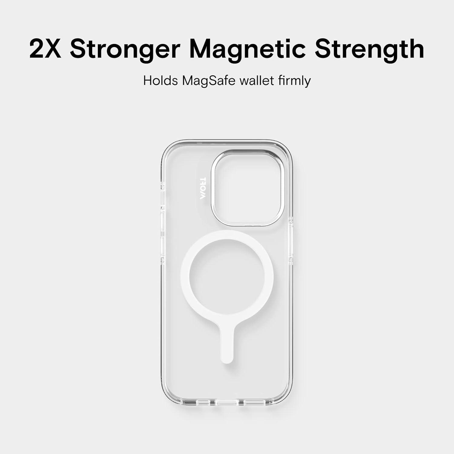 imageMOFT Strong Magnetic Phone Case Magsafe Enhanced Drop Proof SelfHealing Scratch Protection for iPhone 14Clear