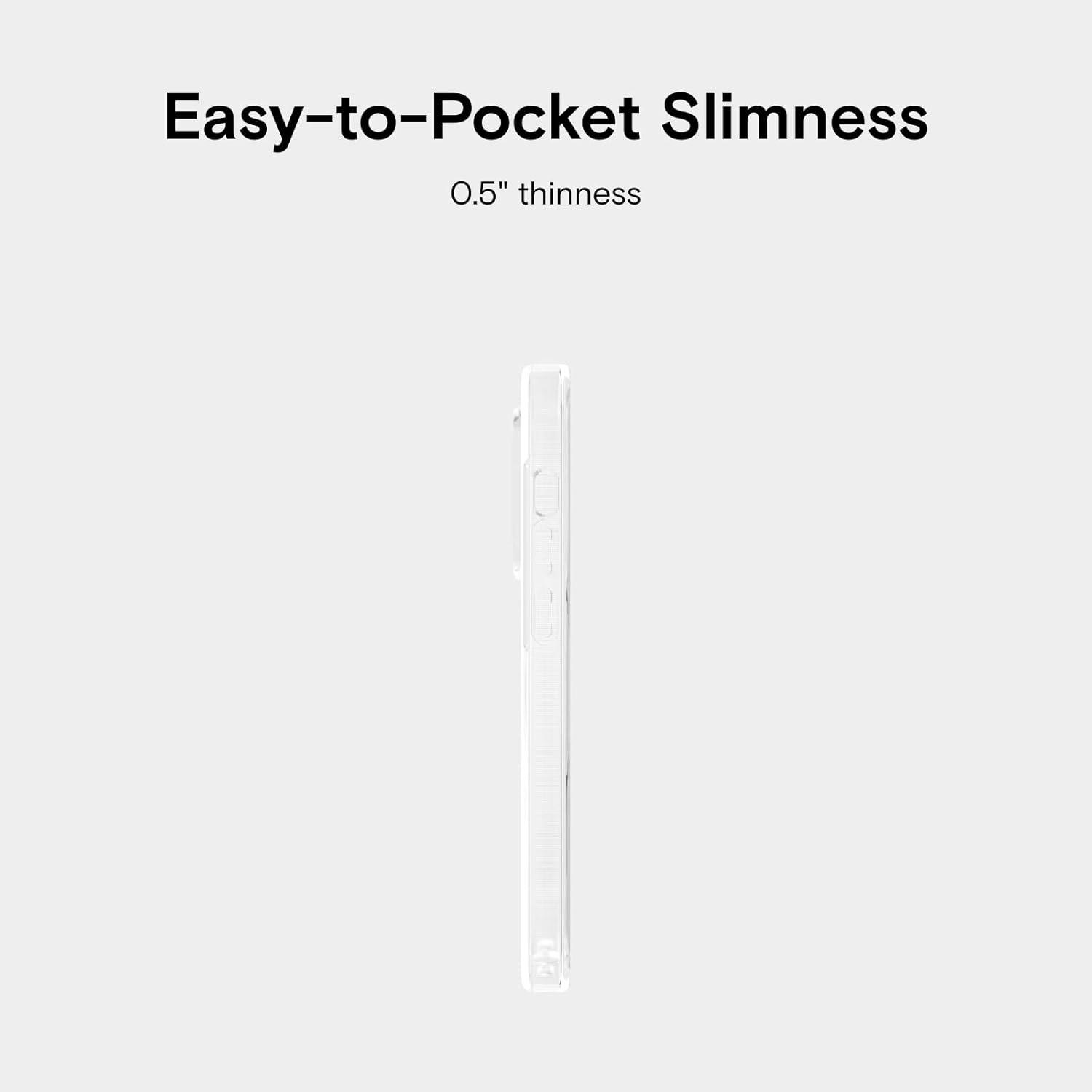 imageMOFT Strong Magnetic Phone Case Magsafe Enhanced Drop Proof SelfHealing Scratch Protection for iPhone 14Clear