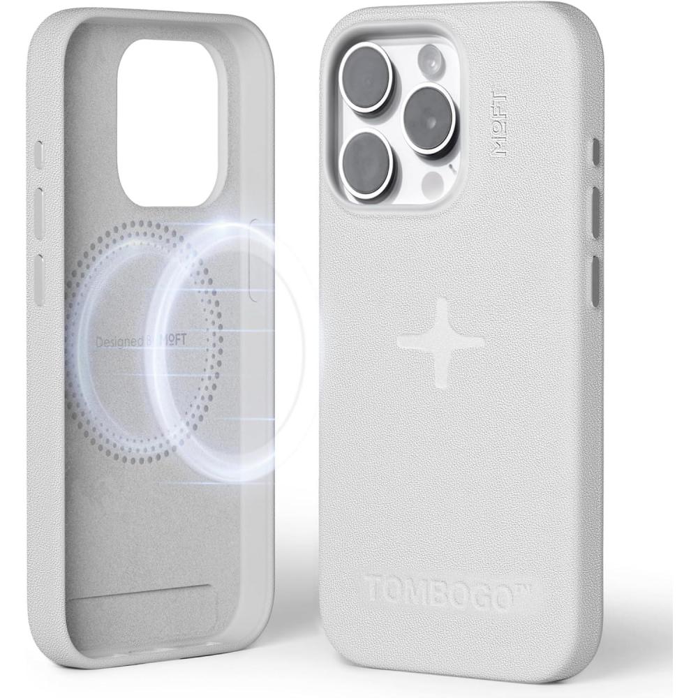 imageMOFT Designed for iPhone 14 Pro Max Case MOVAS Vegan Leather Soft ampamp Smooth ampamp AntiScratch Protective Phone Case Compatible with MagSafe Fine Fiber Lining Lifted Camera Ring Misty CoveMisty Cove X TOMBOGO