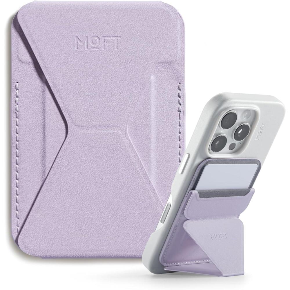 imageMOFT Magnetic Wallet Stand Compatible with iPhone 171615141312 Series Angle Adjustment ampamp Magsafe Compatible MOVAS Phone StandSunrisePeony