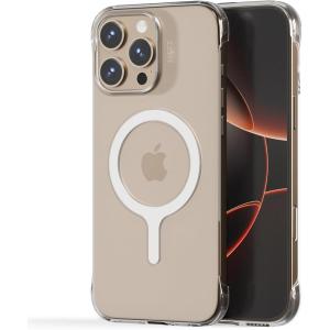 MOFT Invisible Case for iPhone 16 Pro Max Case, Clear MagSafe Phone Case, Dual Cutouts Frame Design with Bare-Device Feel, Anti-Yellowing Ultra-Thin Strong Magnetic Protective Phone Cover, Clear(iPhone 16 Pro)