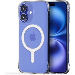 MOFT Invisible Case for iPhone 16 Pro Max Case, Clear MagSafe Phone Case, Dual Cutouts Frame Design with Bare-Device Feel, Anti-Yellowing Ultra-Thin Strong Magnetic Protective Phone Cover, Clear(iPhone 16 Plus)