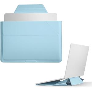 MOFT Laptop Carry Sleeve, 2-in-1 Laptop Bag & Stand for 14″ MacBook Air/Pro & Dell/HP/Lenovo/Asus, Stylish Slim Computer Sleeve Bag with Expandable Storage for Computer Accessories, Soothing Mist(Soothing Mist)