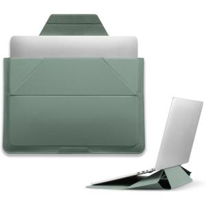 MOFT Laptop Carry Sleeve, 2-in-1 Laptop Bag & Stand for 14″ MacBook Air/Pro & Dell/HP/Lenovo/Asus, Stylish Slim Computer Sleeve Bag with Expandable Storage for Computer Accessories, Soothing Mist(Seafoam)