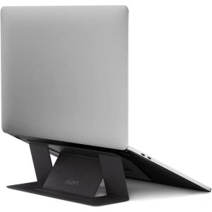 MOFT Laptop Stand for Desk, Stick-On Computer Stand with Dual-Angle, Ergonomic Laptop Riser Holder for Travel, Foldable & Portable MacBook Stand Fits 11.6″-16″ Laptops, Starry Grey(Black)