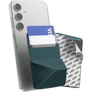 MOFT Phone Stand, Adhesive Card Holder Fits 2-3 Cards, Slim & Portable Leather Phone Wallet, 2 Viewing Angles, RFID Blocking, Compatible with iPhone, Galaxy and Most Smartphones- Classic Nude(Jungle)