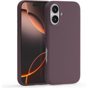 MOFT Snap Case MOVAS™ for iPhone 16 Pro Max Case, Compatible with Magnetic, Magnetic Premium Vegan Leather Phone Case with Smooth Feeling, Enduring Color Minimalist 6.9in Protective Case, Panna Cotta(Blackberry)