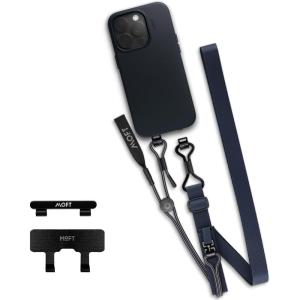 MOFT Universal Cell Phone Strap, Adjustable Neck Lanyard with Two Tabs, Detachable Leash, Navy Blue(Navy Blue)