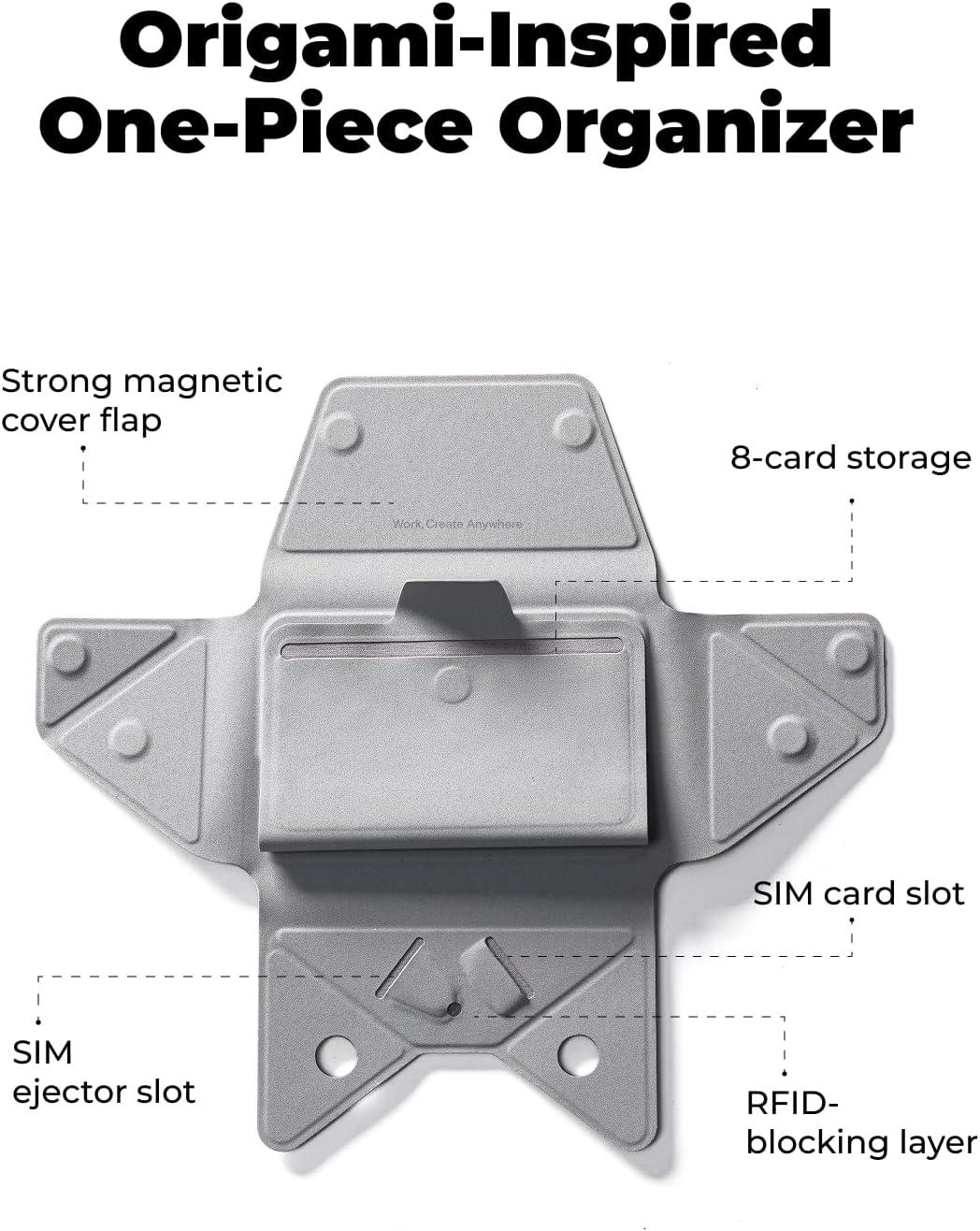 imageMOFT Magsafe Wallet 8Card Holder Magnetic Phone Stand with Pull to Access Design RFID Blocking Angle Adjustment ampamp MOVAS Minimalist Snap Field Wallet for Men Travel Essentials TaupeJet Black