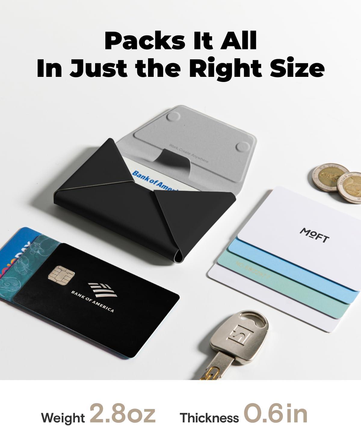 imageMOFT Magsafe Wallet 8Card Holder Magnetic Phone Stand with Pull to Access Design RFID Blocking Angle Adjustment ampamp MOVAS Minimalist Snap Field Wallet for Men Travel Essentials TaupeJet Black