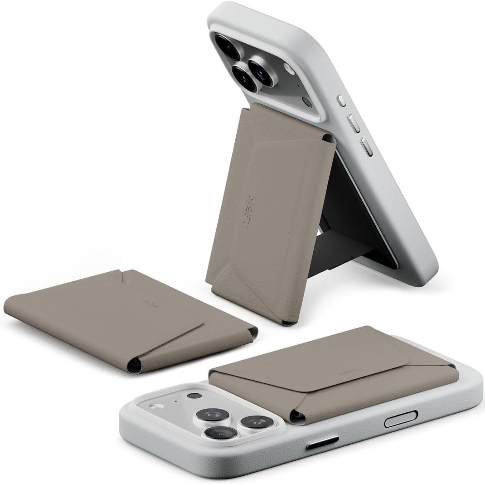 imageMOFT Magsafe Wallet 8Card Holder Magnetic Phone Stand with Pull to Access Design RFID Blocking Angle Adjustment ampamp MOVAS Minimalist Snap Field Wallet for Men Travel Essentials TaupeTaupe