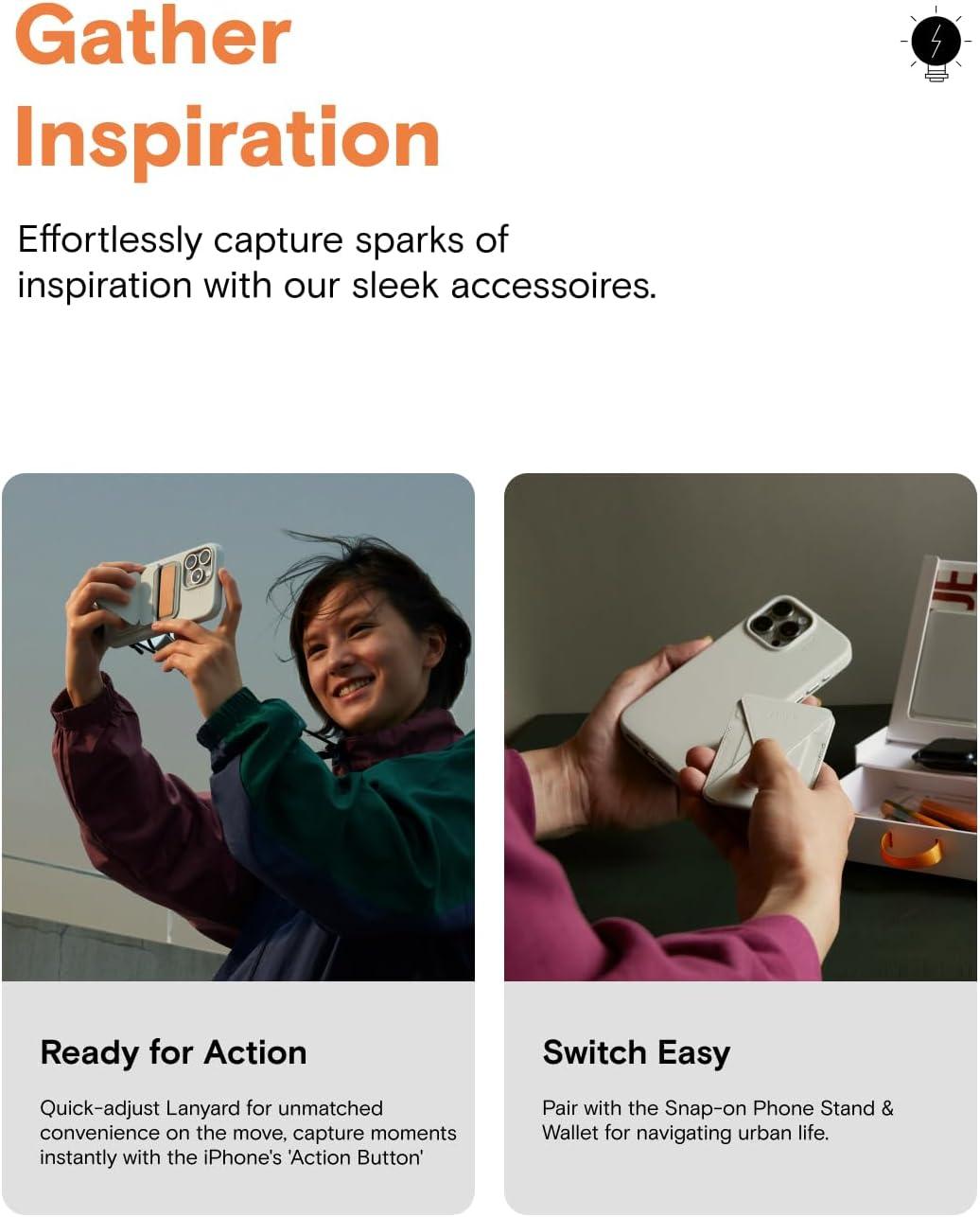 imageMOFT Gift for Men ampamp Women  Phone Tripod ampamp Stand ampamp Lanyard ampamp Case Compatible for iPhone 15 ProFor iPhone 15 Pro