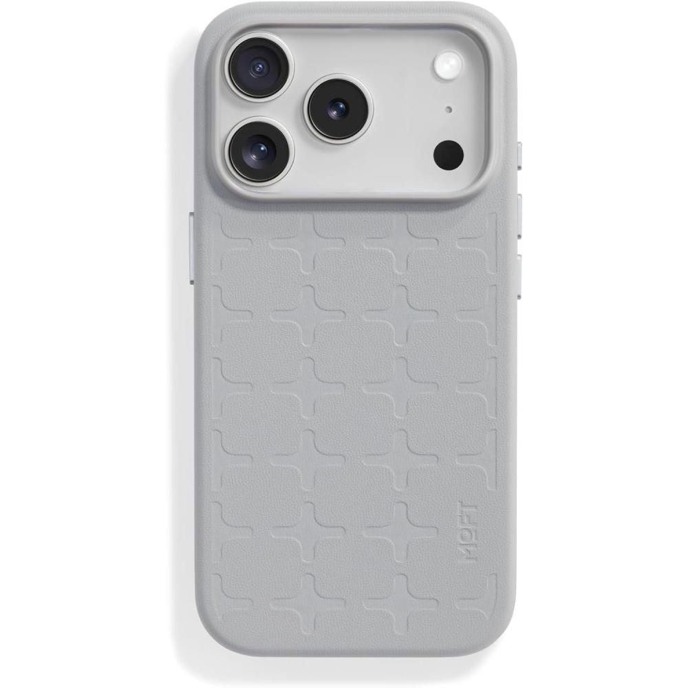 imageMOFT MOVAS Snap Case for iPhone 17 Pro Max MagSafe Compatible SoftTouch Vegan Leather Classic Minimalist Design Lightweight StainResistant ampamp Camera ProtectionSoothing MistTombogo x Cement