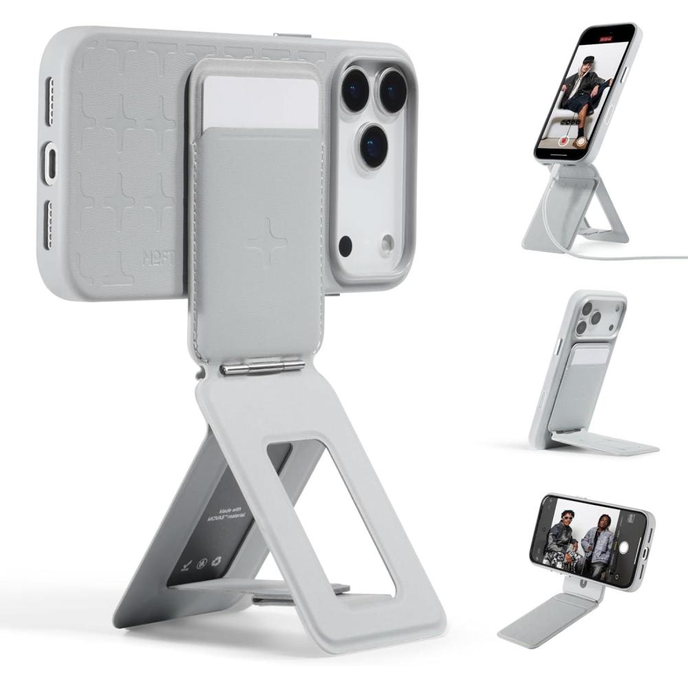 imageMOFT Phone Tripod Wallet for iPhone MulitAngles Lightweight ampamp Portable Phone Stand MOVAS Vegan Leather Magnetic Wallet Strong Magnets NFC Card HolderTravel Essential Brownie with Card SlotTombogo x Misty Cove x With Card Slot