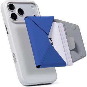 MOFT Magsafe Wallet, Slim Magnetic 8 – Card Holder, Snap Field Wallet with Pull to Access Design, RFID Blocking, MOVAS Veagn Leather Minimalist Travel Wallets for Men & Women,Peony(Sapphire)