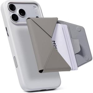 MOFT Magsafe Wallet, Slim Magnetic 8 – Card Holder, Snap Field Wallet with Pull to Access Design, RFID Blocking, MOVAS Veagn Leather Minimalist Travel Wallets for Men & Women,Peony(Taupe)