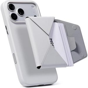 MOFT Magsafe Wallet, Slim Magnetic 8 – Card Holder, Snap Field Wallet with Pull to Access Design, RFID Blocking, MOVAS Veagn Leather Minimalist Travel Wallets for Men & Women,Peony(Misty Cove)